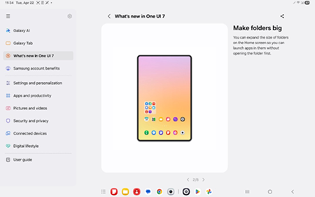 Samsung Galaxy OS 15 Home Screen screenshot