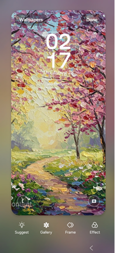 Samsung Galaxy Android OS 16 Wallpaper screenshot