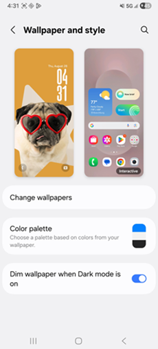 Samsung Galaxy Android OS 16 Wallpaper screenshot