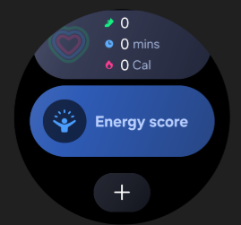 Galaxy Watch Gear OS Tiles screenshot